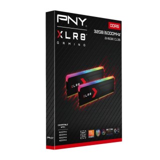 PNY Pamięć DDR5 XLR8 RGB 64GB 6000MHz CL30 wydajna dla graczy