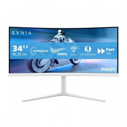 Philips Monitor 34 cale Curved VA 180Hz HDMI Ambiglow dla graczy