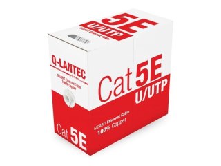 Kabel teleinformatyczny Q-LANTEC CAT 5E U/UTP 305m 100% miedź gwarancja 10 lat