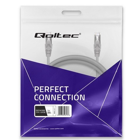 Kabel Qoltec CAT5e FTP 3m RJ-45 szybka transmisja stabilne połączenie