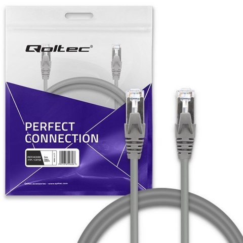 Kabel Qoltec FTP CAT5e 5m RJ-45 ekranowany szybka transmisja