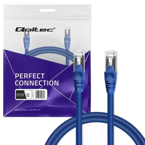 Kabel Qoltec CAT6 5m FTP z RJ-45 szybka transmisja danych