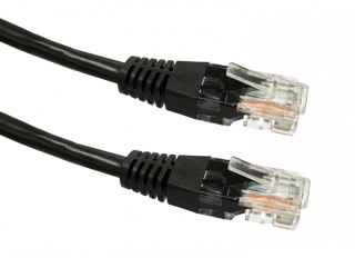 Kabel Patchcord TB CAT 6 RJ45 UTP 1m czarny sieciowy miedziany
