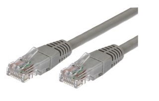 Kabel Patchcord TB kat.6 RJ45 UTP 1m szary paczka 10 sztuk