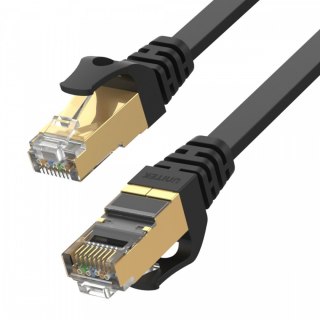 Unitek Patchcord CAT.7 SSTP 3m płaski kabel sieciowy RJ45 czarny