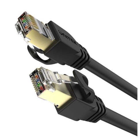 Unitek Patchcord Cat.7 S/FTP RJ45 15M czarny kabel sieciowy
