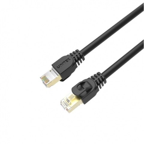 Unitek Patchcord Cat.7 S/FTP RJ45 15M czarny kabel sieciowy