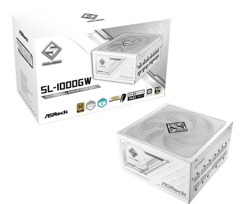 Zasilacz ASRock SL-1000GW 1000W 80PLUS GOLD modularny z wentylatorem 13.5cm