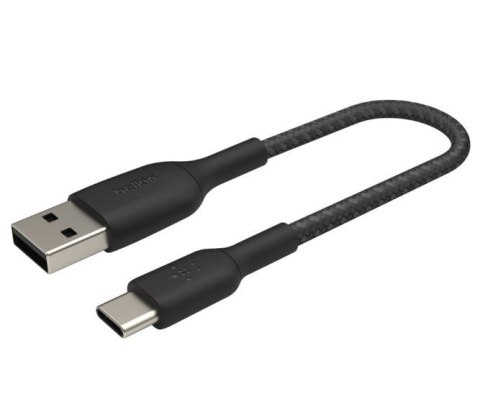 Belkin Kabel Braided USB-C USB-A 15cm czarny