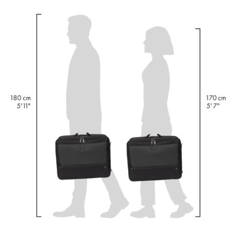Torba DICOTA MULTI-TWIN FIVE 15-17.3 cala czarna funkcjonalna ekologiczna