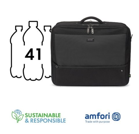 Torba DICOTA MULTI-TWIN FIVE 15-17.3 cala czarna funkcjonalna ekologiczna