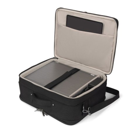 Torba DICOTA MULTI-TWIN FIVE 15-17.3 cala czarna funkcjonalna ekologiczna