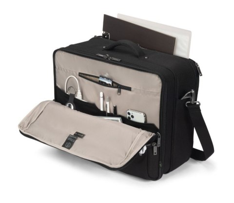 Torba DICOTA MULTI-TWIN FIVE 15-17.3 cala czarna funkcjonalna ekologiczna