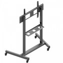 Wózek Edbak TR19 mobilny do monitorów 55-110 cali z półką VESA 100x100 czarny
