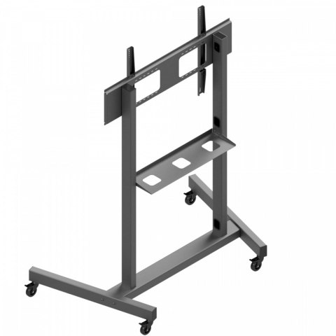 Wózek Edbak TR19 mobilny do monitorów 55-110 cali z półką VESA 100x100 czarny