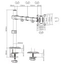 Ramię biurkowe Gembird do monitora 17-32 cale 9 kg regulowane
