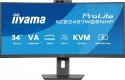 Monitor IIYAMA 34 XCB3497WQSNPH-B1 zakrzywiony VA UWQHD z kamerą