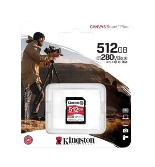 Kingston Karta pamięci SD 512GB U3 V60 280MB/s do kamer 4K