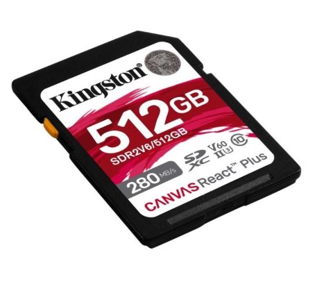Kingston Karta pamięci SD 512GB U3 V60 280MB/s do kamer 4K