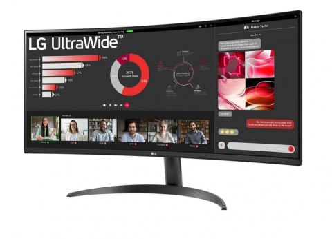 Monitor LG 34WR50QK-B 34 cale UltraWide QHD zakrzywiony z HDR