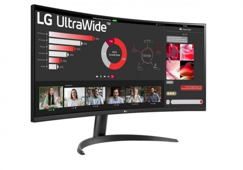 Monitor LG 34WR50QK-B 34 cale UltraWide QHD zakrzywiony z HDR