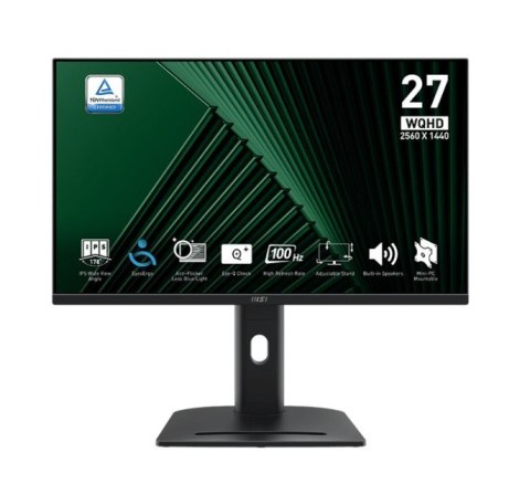 Monitor MSI PRO MP275QPG 27 LED WQHD 100Hz matowy czarny