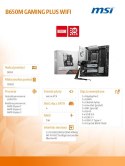 MSI Płyta główna B650M GAMING PLUS WIFI AM5 mATX z DDR5 i HDMI