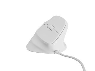 Mysz wertykalna Natec CRAKE 2 PRO 128000DPI biała ergonomiczna optyczna