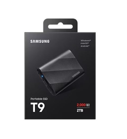 Dysk zewnętrzny SSD Samsung T9 2TB USB 3.2 Gen 2 szybki czarny