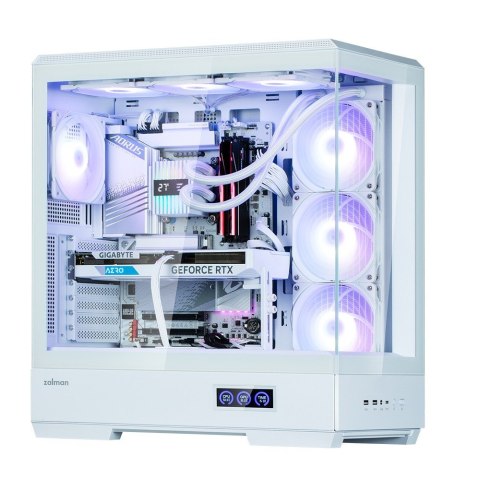 Obudowa Zalman P50 DS White Midi Tower ARGB z hartowanym szkłem