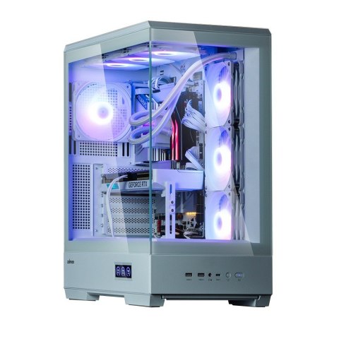 Obudowa Zalman P50 DS White Midi Tower ARGB z hartowanym szkłem