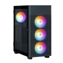Obudowa Zalman S5 NEO Black ATX Mid Tower z podświetleniem RGB i wentylatorami