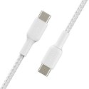 Belkin Kabel Braided USB-C 1m szybkie ładowanie biały