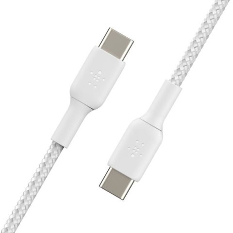 Belkin Kabel Braided USB-C 1m szybkie ładowanie biały