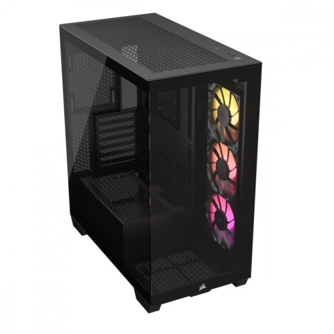 Obudowa Corsair 3500X ARGB TG Mid-Tower czarna ze szkłem hartowanym