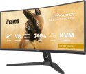 Monitor IIYAMA G-Master 34 UWQHD 240Hz zakrzywiony gamingowy z KVM