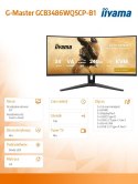 Monitor IIYAMA G-Master 34 UWQHD 240Hz zakrzywiony gamingowy z KVM