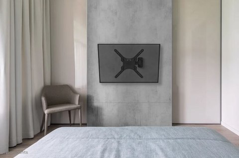 Uchwyt ścienny Neomounts WL40-550BL14 32-55 pełny ruch czarny