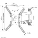 Uchwyt ścienny Neomounts WL40-550BL14 32-55 pełny ruch czarny