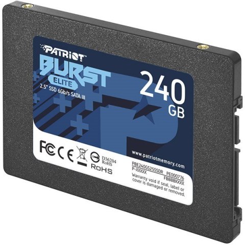 Dysk SSD Patriot Burst Elite 240GB 2.5 SATA III 450MB/s szybki
