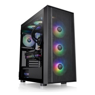 Obudowa Thermaltake H570 Midi Tower szklana ARGB czarna