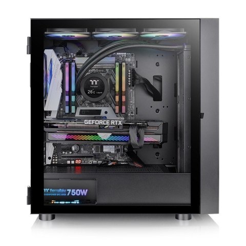 Obudowa Thermaltake H570 Midi Tower szklana ARGB czarna