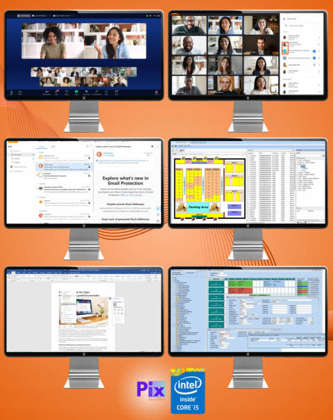 Pix Baseoffice V3 Intel Core i5 16GB DDR3 512GB SSD DVD Windows 10 Pro