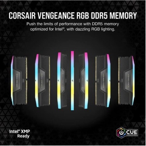 Pamięć Corsair DDR5 VENGEANCE RGB 64GB 6000MHz CL30 dla AMD