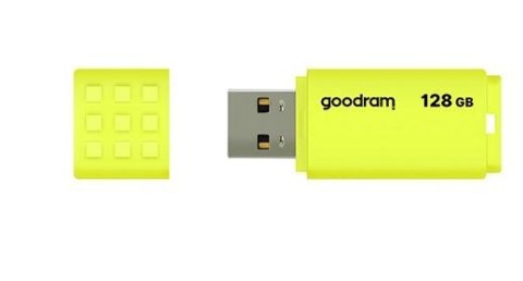 Pendrive GOODRAM UME2 128GB USB 2.0 żółty z dożywotnią gwarancją