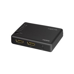LogiLink Splitter 4xHDMI 4K 30Hz czarny z dźwiękiem HD