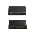 LogiLink Splitter 4xHDMI 4K 30Hz czarny z dźwiękiem HD