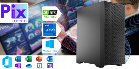 Pix Lumen V5 Intel Core i7 NVIDIA GeForce RTX 4060 64GB DDR4 2000GB SSD Windows 11 Pro