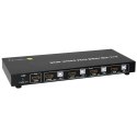 Techly 4-portowy przełącznik KVM HDMI USB 4x1 z audio 4K