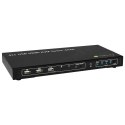 Techly 4-portowy przełącznik KVM HDMI USB 4x1 z audio 4K